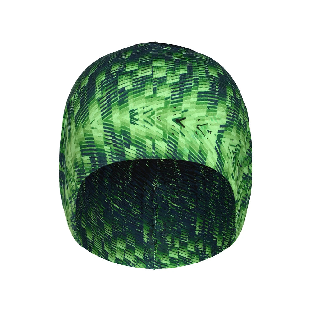 Winter Fashion Print Running Hats Cycling Helmet Liner Hat Windproof Ski Lightweight Elastic Skull Caps for Men Women