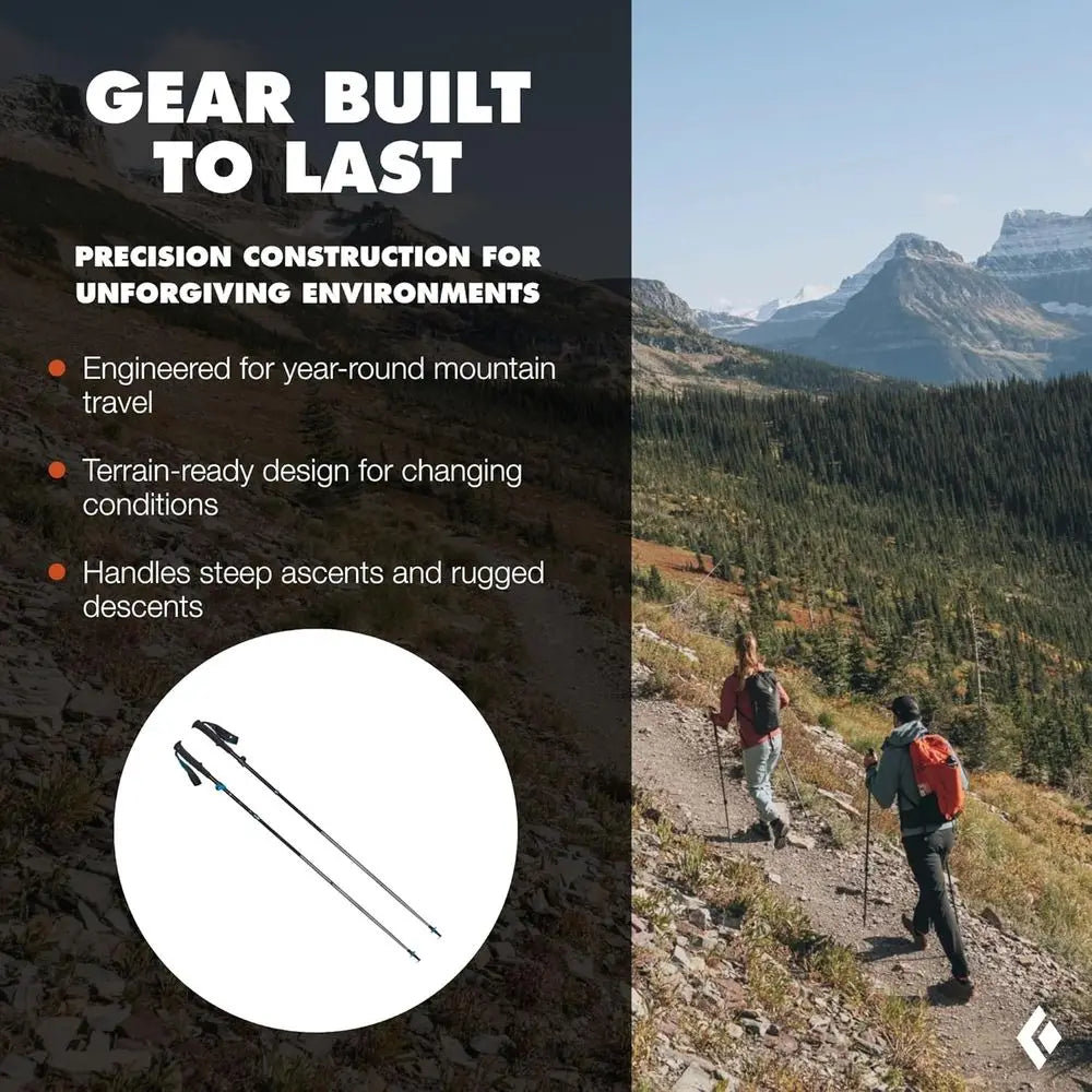 Ultralight Hiking Poles – Z-Pole Design Trekking Poles for Trail Running, Hiking & Outdoor Adventures