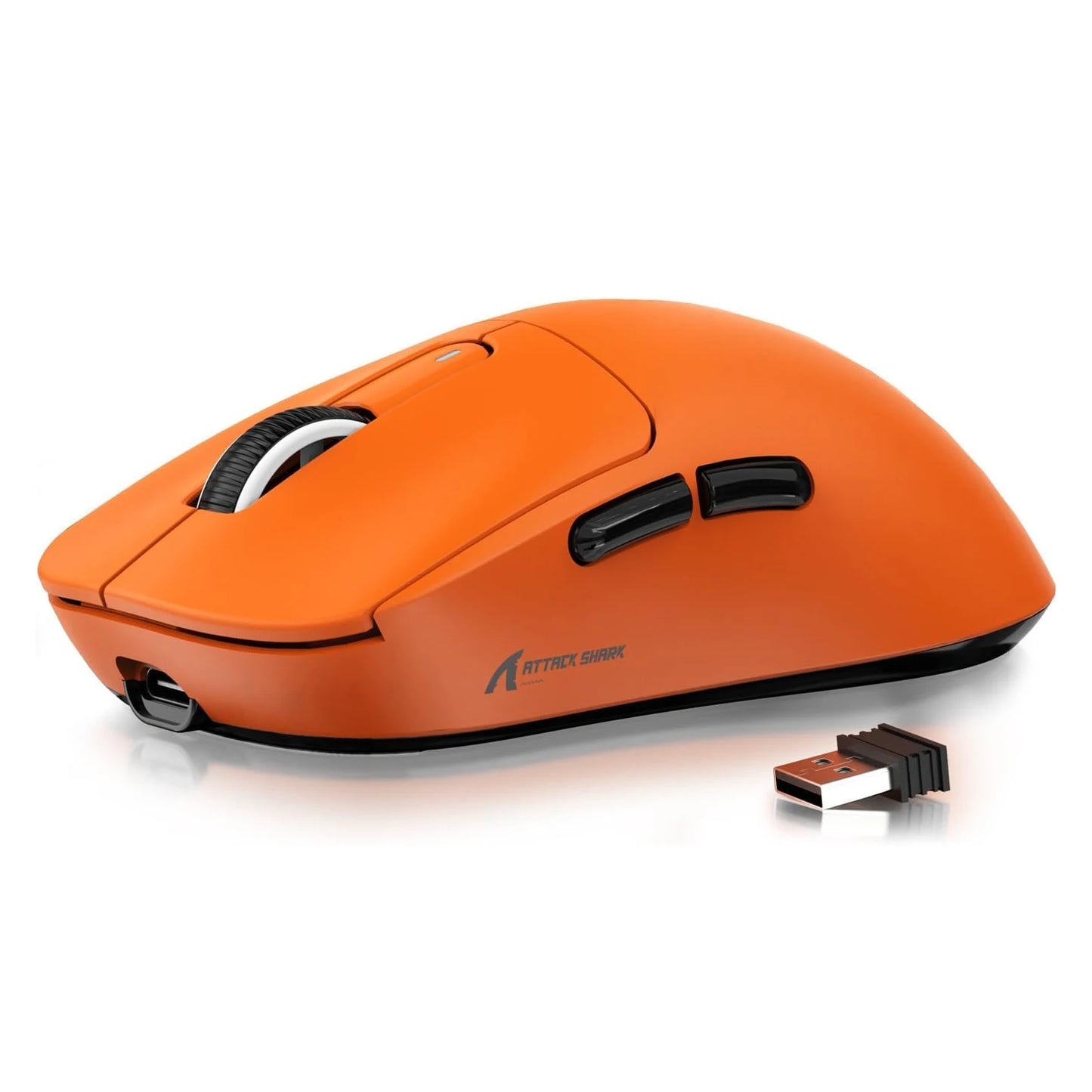 ATTACK SHARK X3 Ultra-Light Wireless Gaming Mouse, 49g Tri-Mode Bluetooth, 2.4GHz & USB-C Rechargeable Ergonomic Mouse for PC, Mac & Laptop