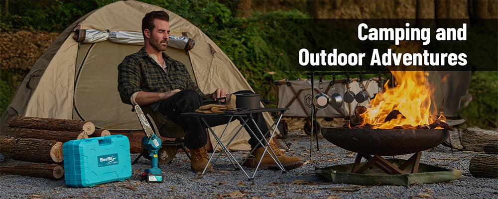 SeeSii 8 Inch Cordless Mini Electric Chainsaw Chainsaw Wood Cutter Pruning Garden Power Tools For Makita 18V Battery pin