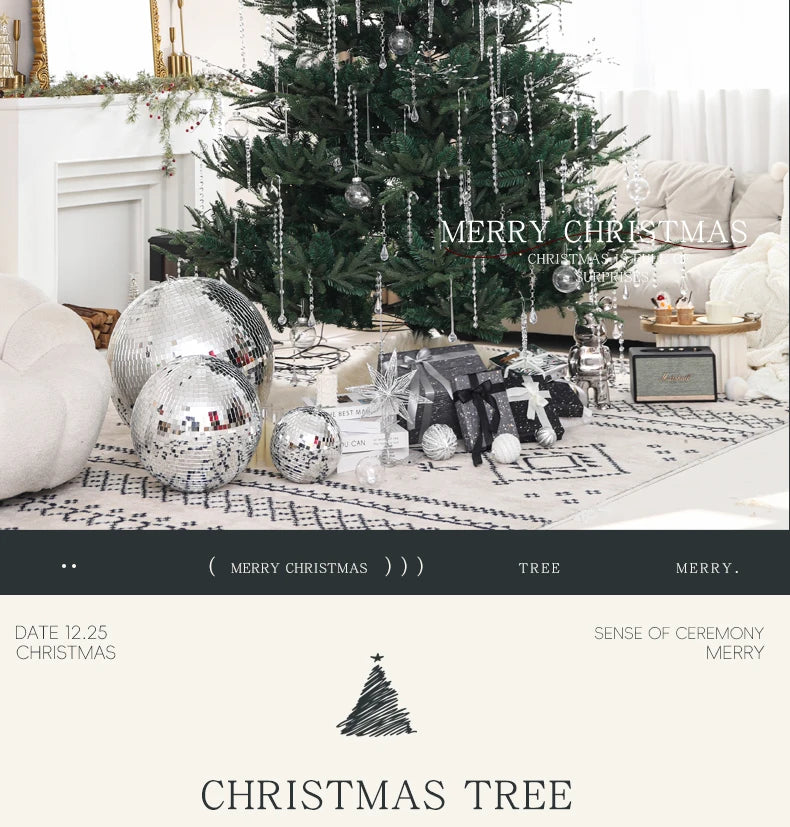 2025 new PE Christmas tree premium sense home living room DIY Christmas decoration Christmas
