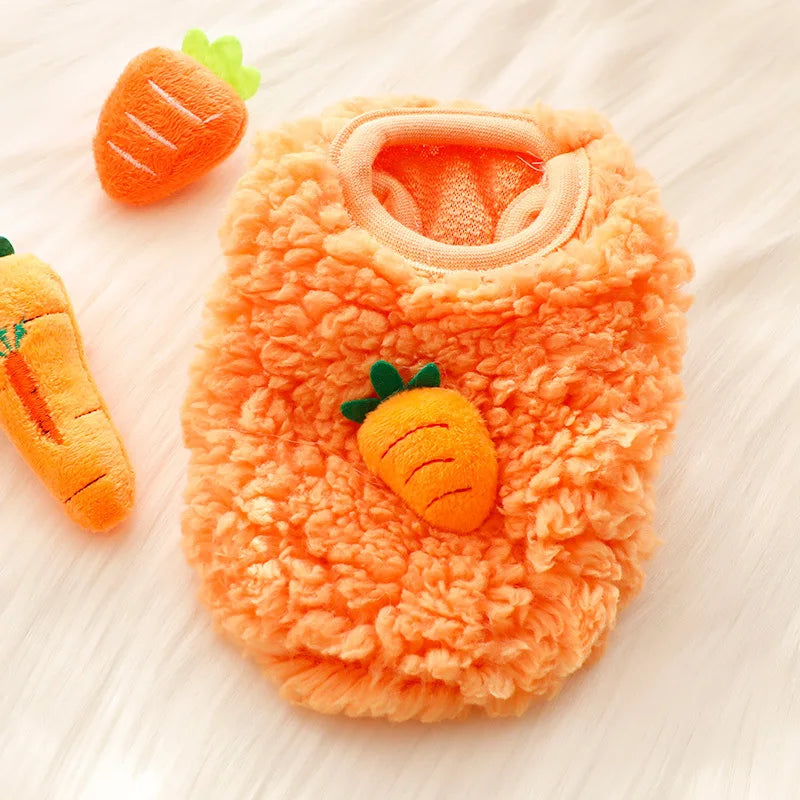 Newborn Cat Kitten Velvet Clothing Winter Warm Little Pet Sweater for Small Animals Bunny Pullovers Clothes Teacup Poodle XXXS