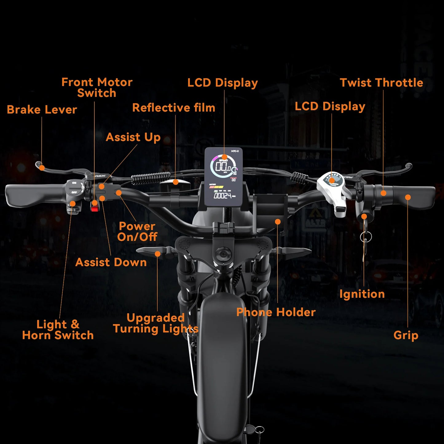 E10 Electric Bike 52V Dual Motors 35MPH Top Speed 160-Mile Range High-Capacity Battery Long-Distance Commuting for Adults