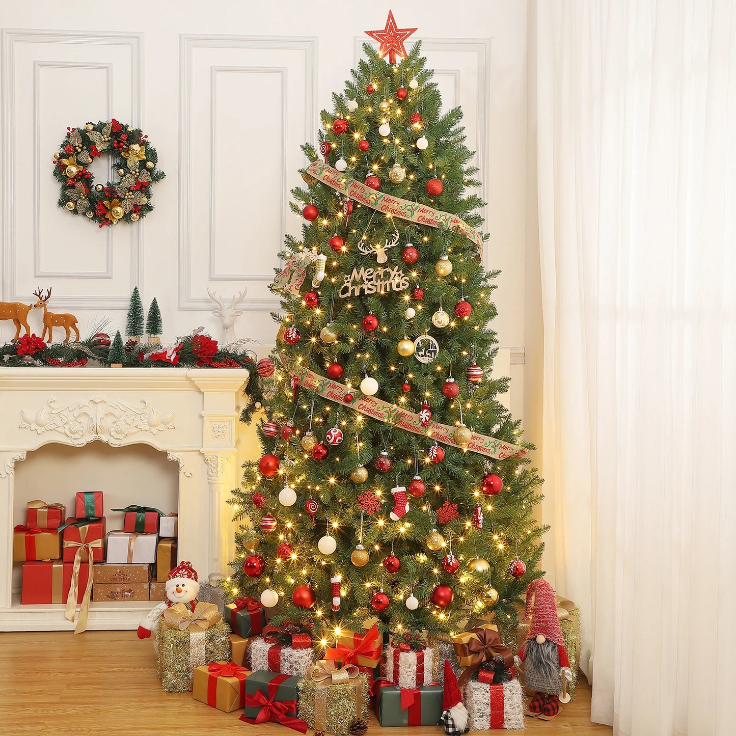 Pre Lit 6ft Artificial Christmas Tree Warm White Lights