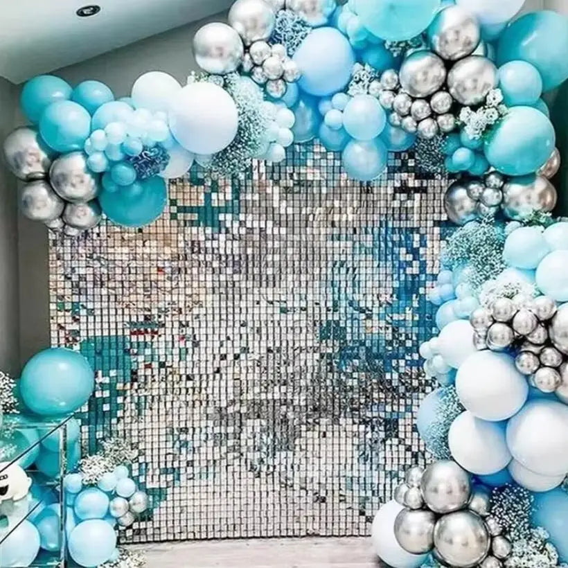 150x180cm Shimmer Wall Backdrop Silver Gold Sequin Sequin Panels Wedding Birthday Bridal Baby Shower Party Backdrop Decor Suppli