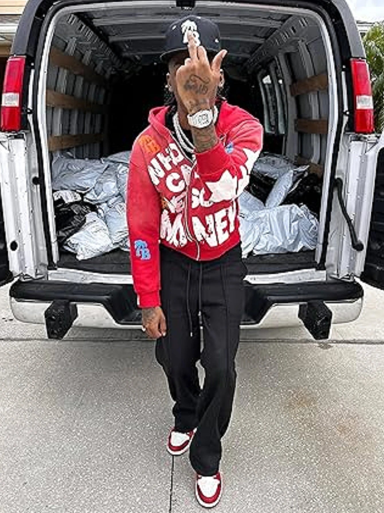 Y2k Red Fall Jackets for Women Oversized Letter Print Zip Up Hoodie  Street Hip-Hop Style Motorcycle Jacket for Men