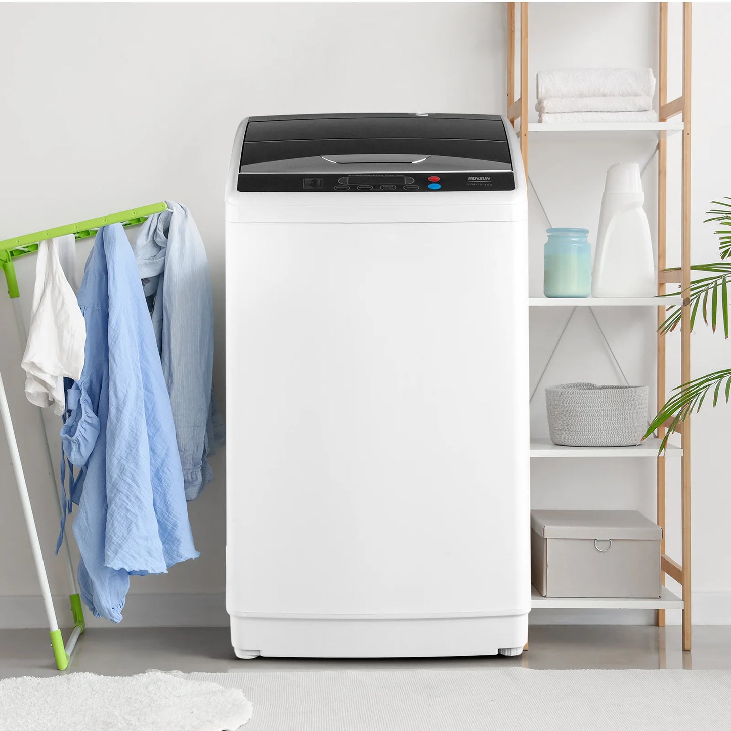 Compact Twin Tub Portable Washing Machine with Spin Dryer for Apartments, Dorms, RVs & Small Spaces
