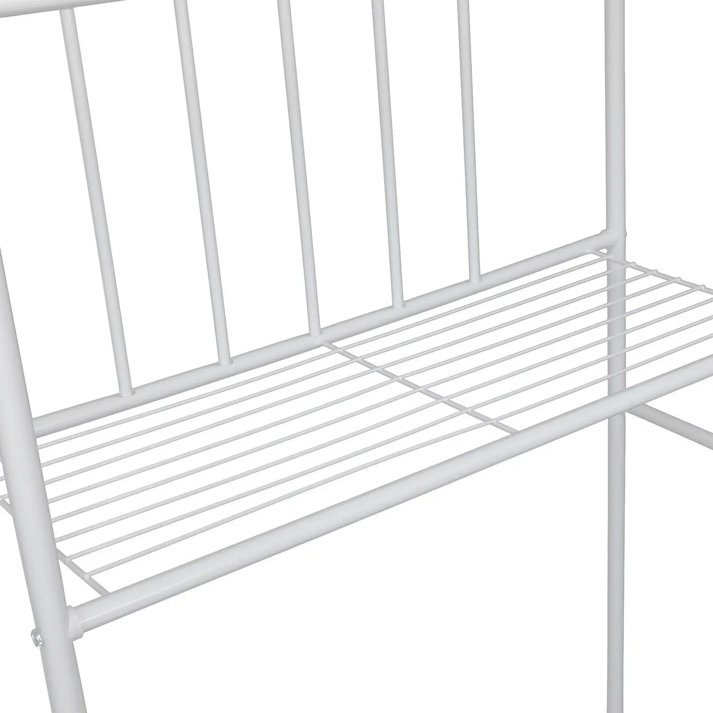 White 3 Tier Over Toilet Shelf Towel Rack Metal Organizer