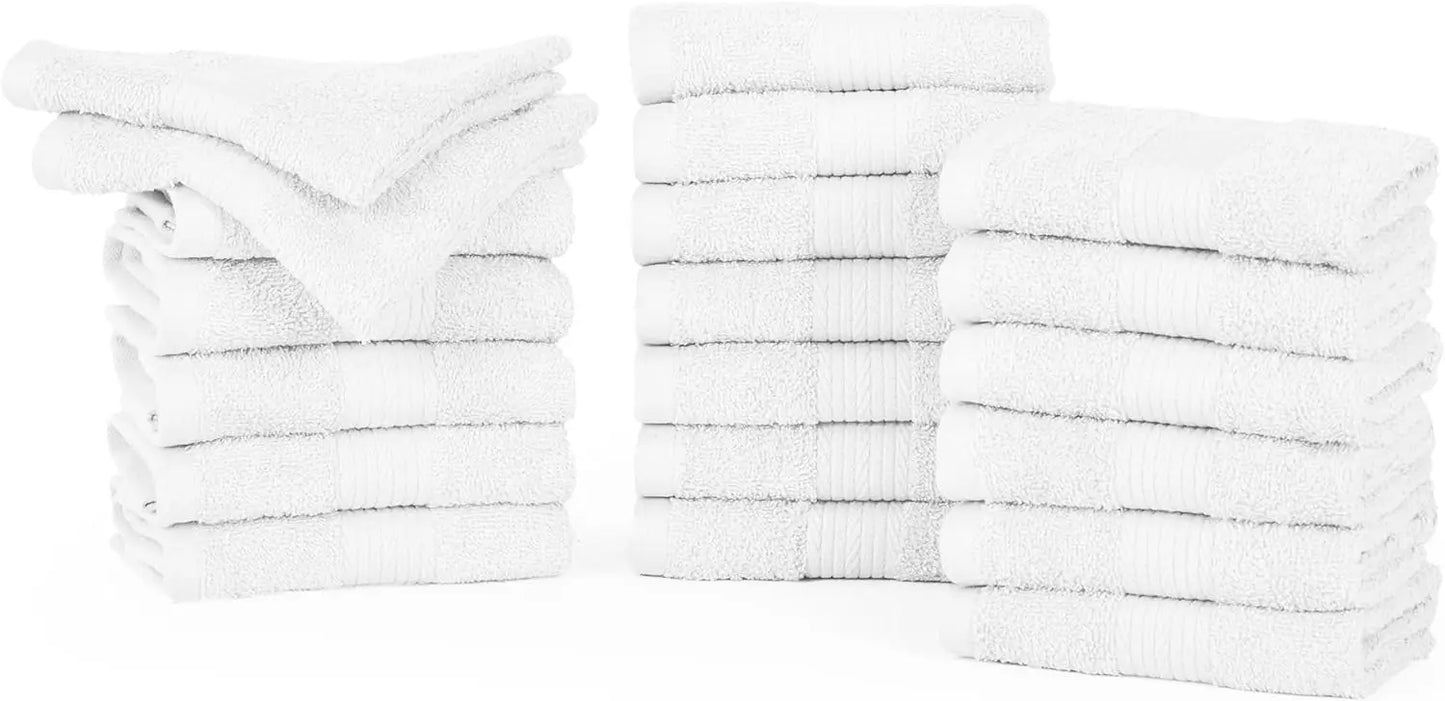 100 Percent Cotton Fingertip Towels 12x12 Inches 600 GSM