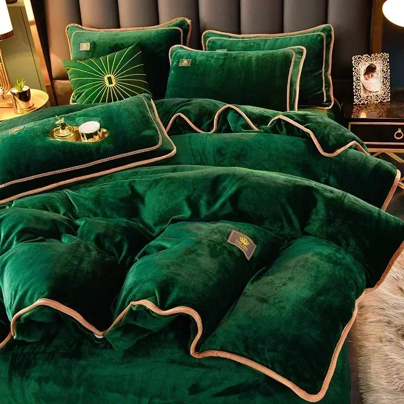 Luxury Milk Velvet Warm Duvet Cover Set