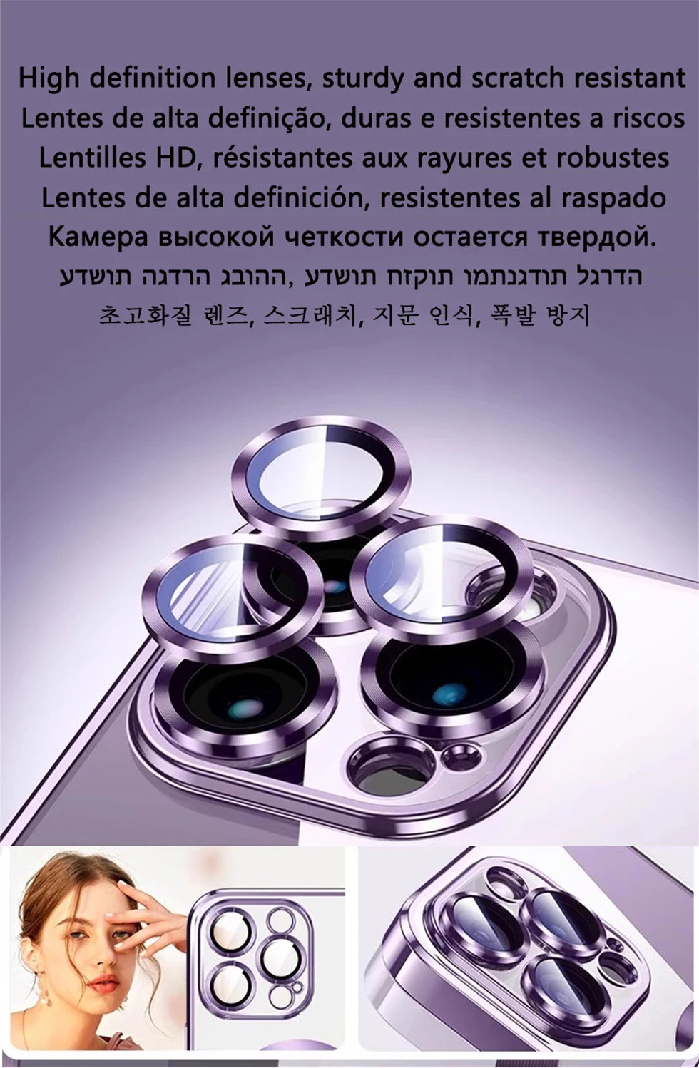 Premium Magnetic Wireless Charging Case for iPhone .Shockproof Clear Protective Cover