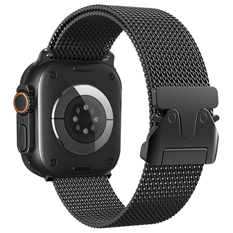 Milanese Magnetic Loop Band for Apple Watch . Stainless Steel Mesh Strap Compatible with 38mm–49mm Models