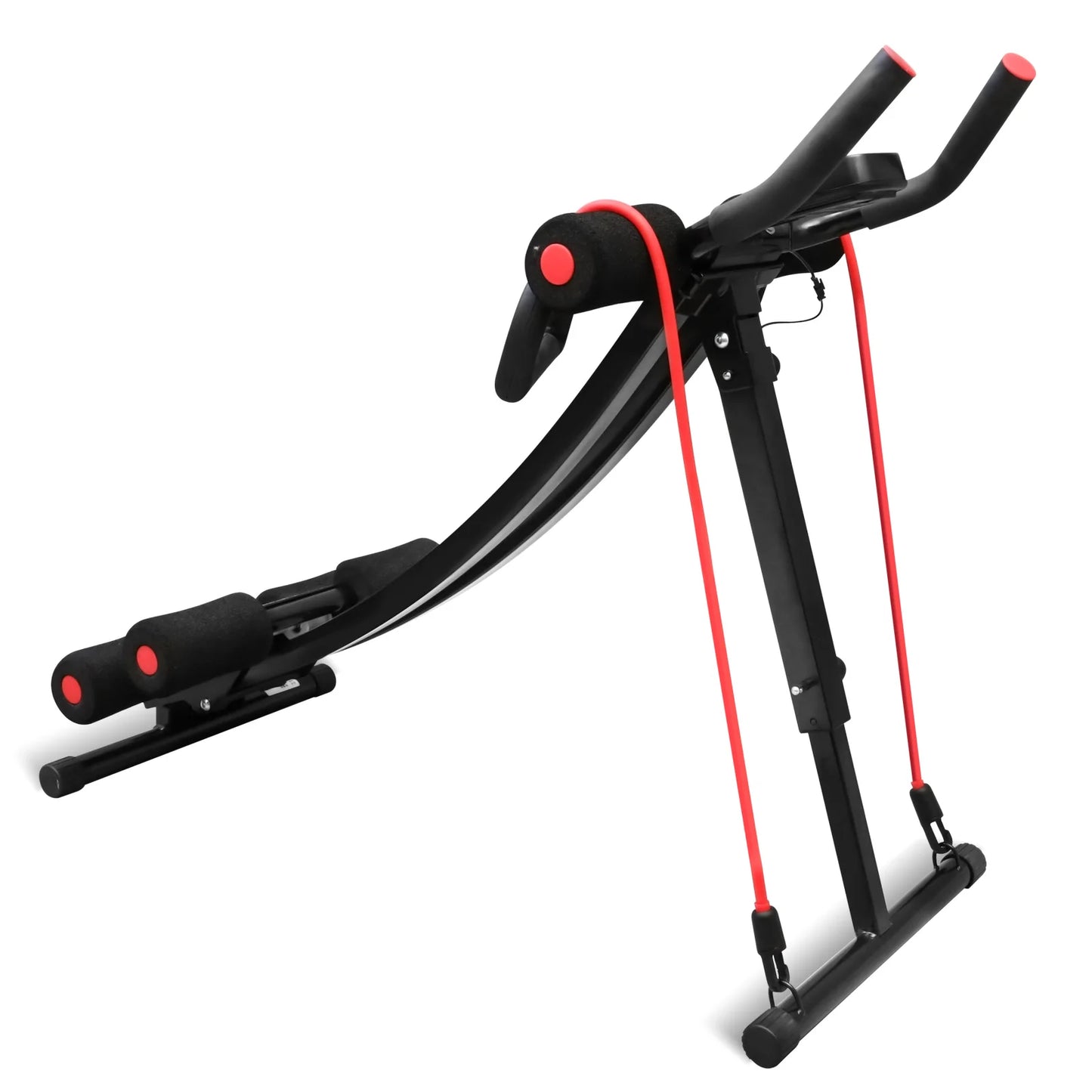 Foldable Abdominal Trainer Machine . Adjustable Core Workout Equipment with 440 lb Capacity