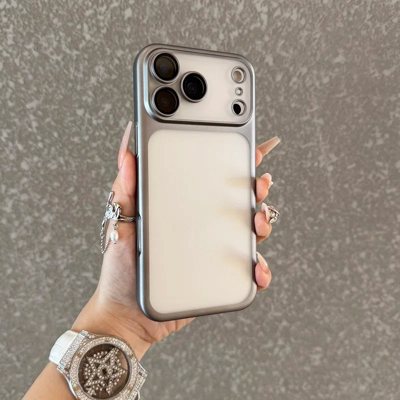 Luxury Clear Matte Phone Case with Camera Protection
