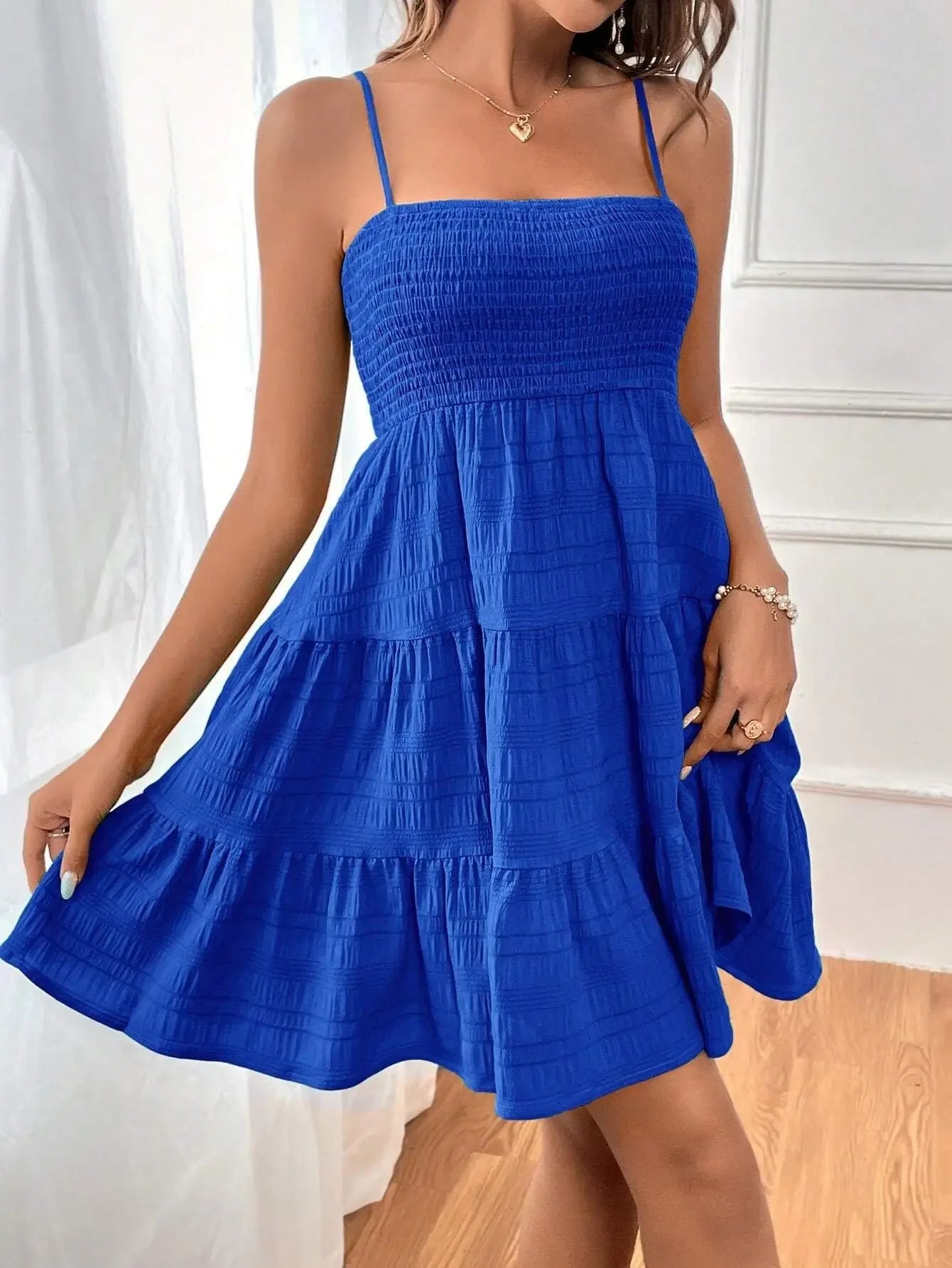 Women’s Strapless Flowy Mini Dress | Casual Summer A-Line Beach Dress