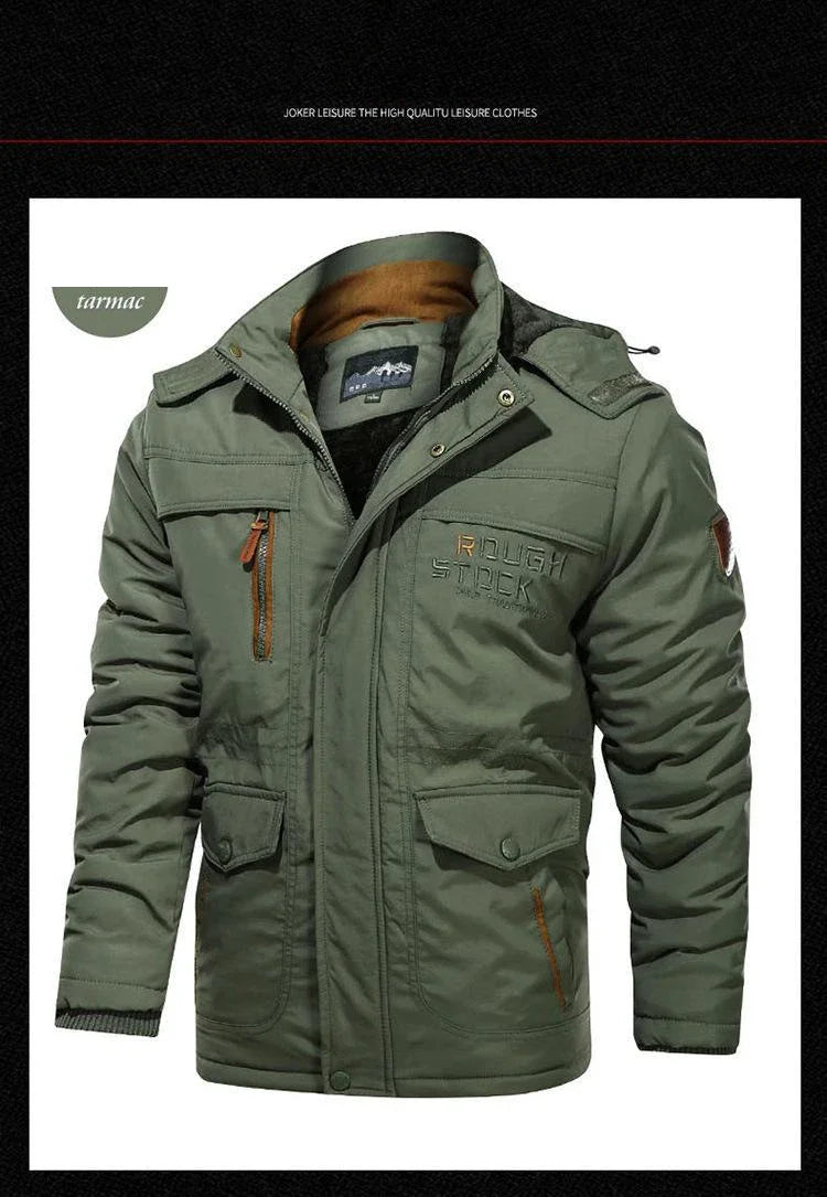 Men’s Winter Fleece Lined Outdoor Parka Jacket