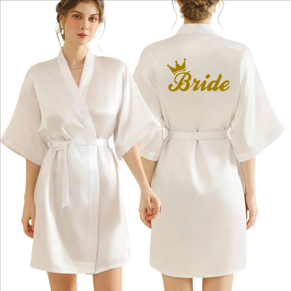 Elegant Satin Bridal Robe for Weddings & Everyday Luxury