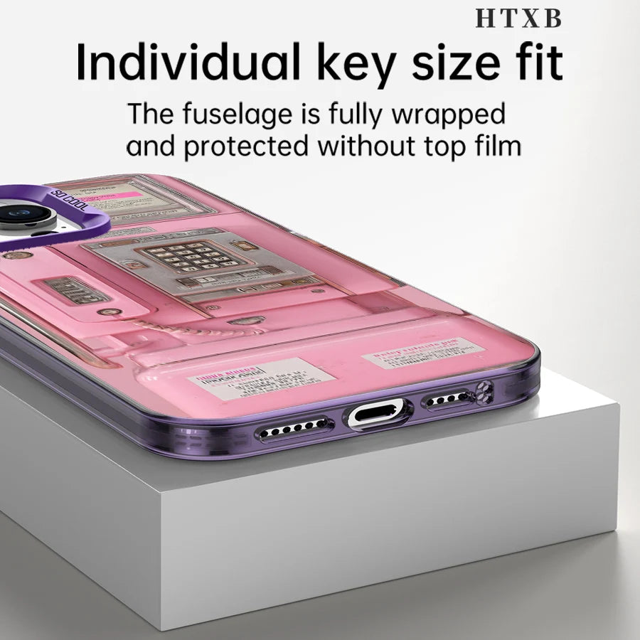 Pink Secret Realm Telephone Phone Case For iPhone Samsung