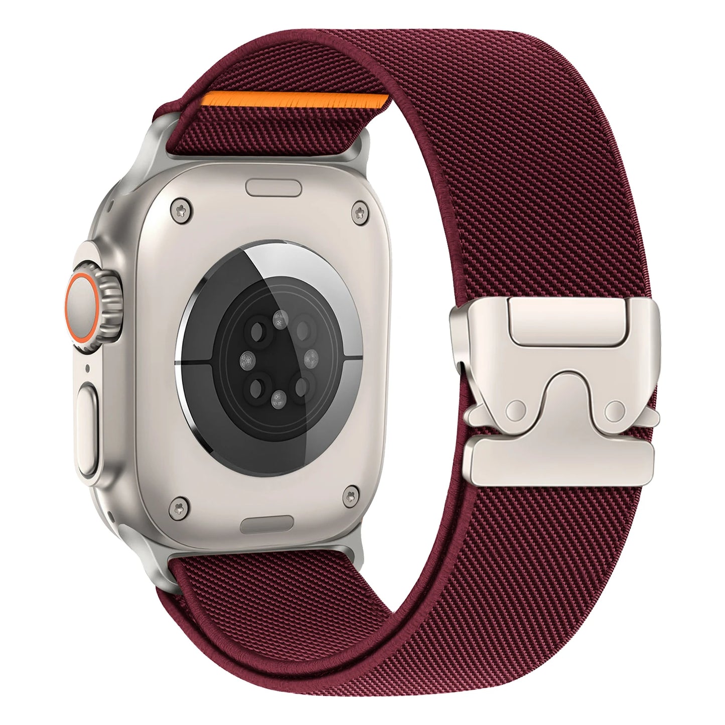 Parachute Nylon Apple Watch Band .Rugged Adjustable Strap Compatible with 40mm–49mm Models