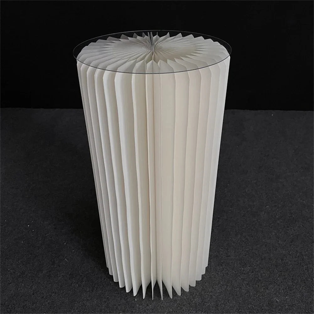 Paper Folding Cylinder Display Rack – Elegant Dessert, Cupcake & Party Favor Display Stand for Weddings, Birthdays & Special Events