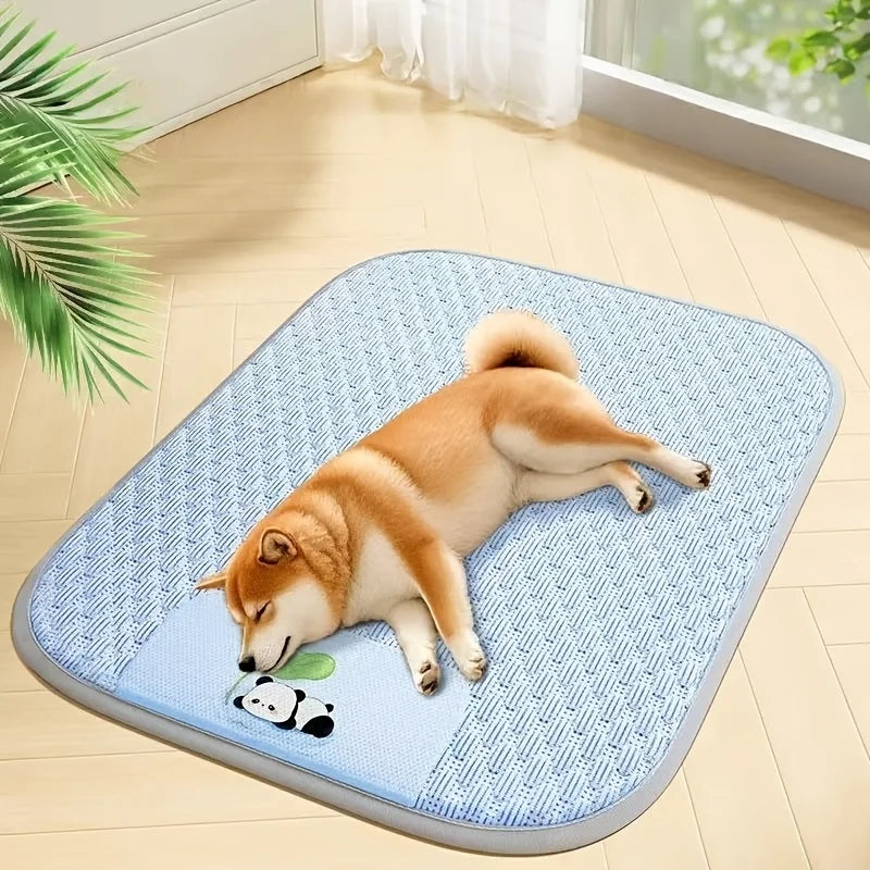 Cooling Dog Mat. Breathable Summer Pet Cooling Pad for Dogs & Cats