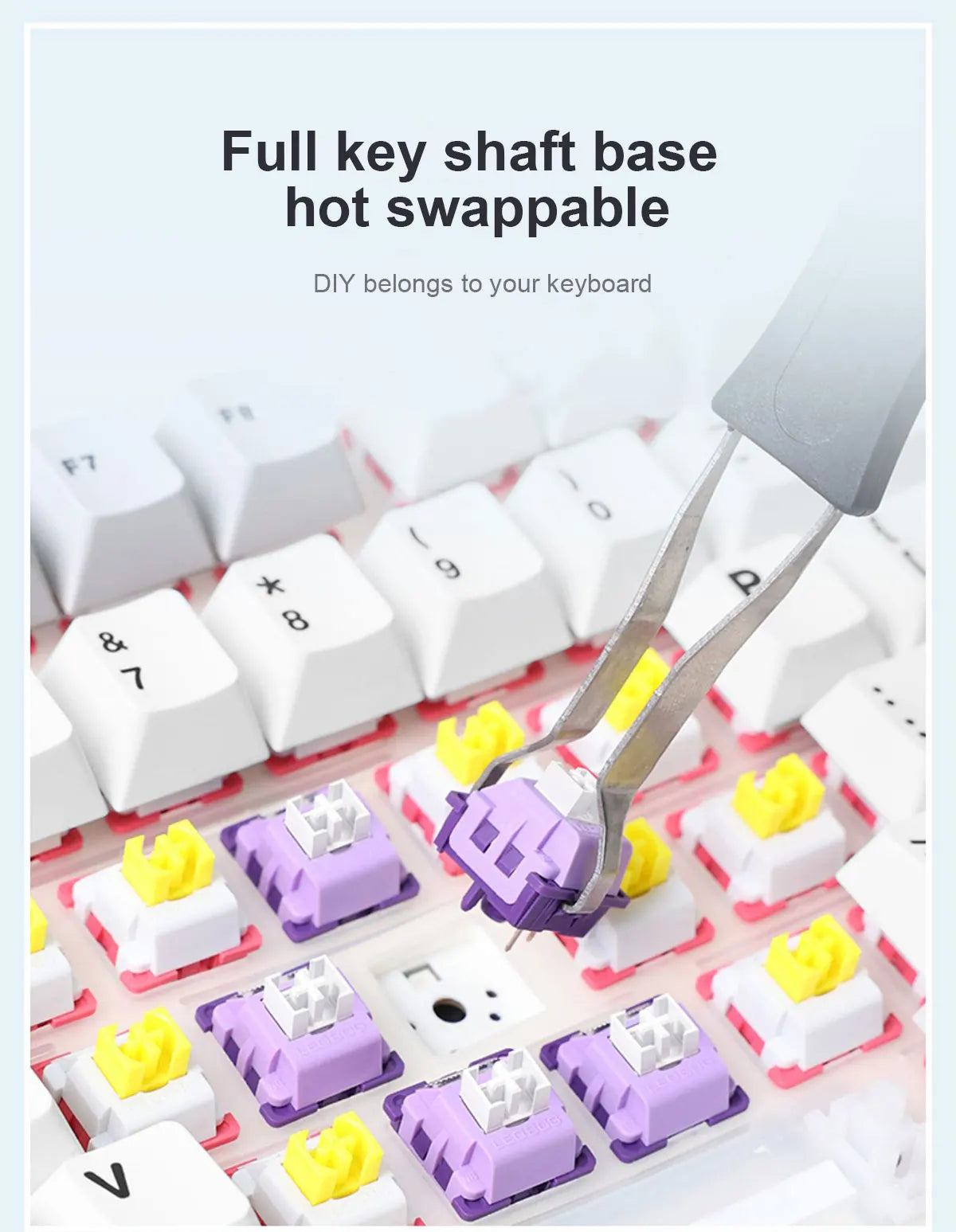 AULA F99 Wireless Mechanical Keyboard .Tri-Mode RGB Hot-Swappable Gaming Keyboard