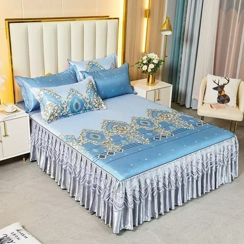 3-Piece Elegant Patterned Bedspread Set