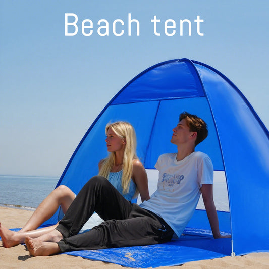 Portable Pop-Up Beach Tent – Lightweight Sun Shelter with Carrying Bag