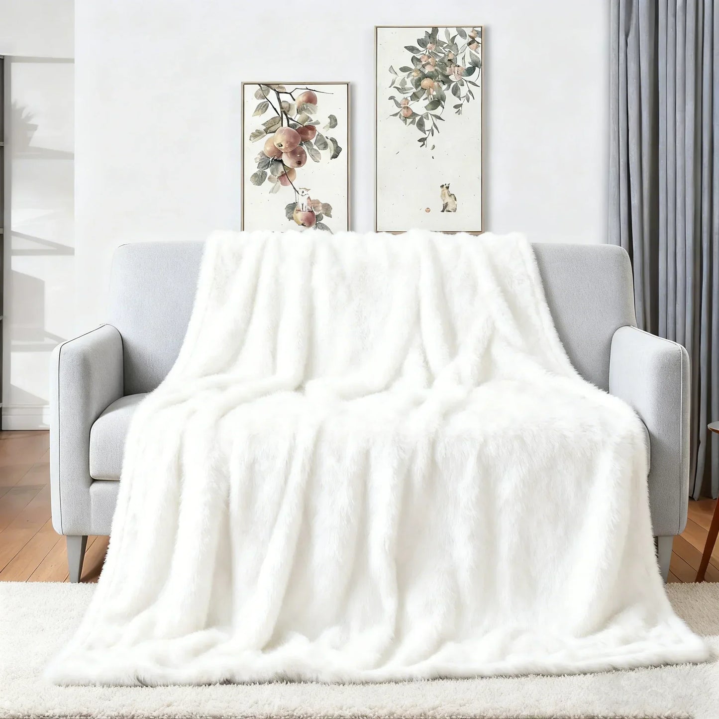 Soft Vintage Throw Blanket for Sofa, Bed & Everyday Comfort