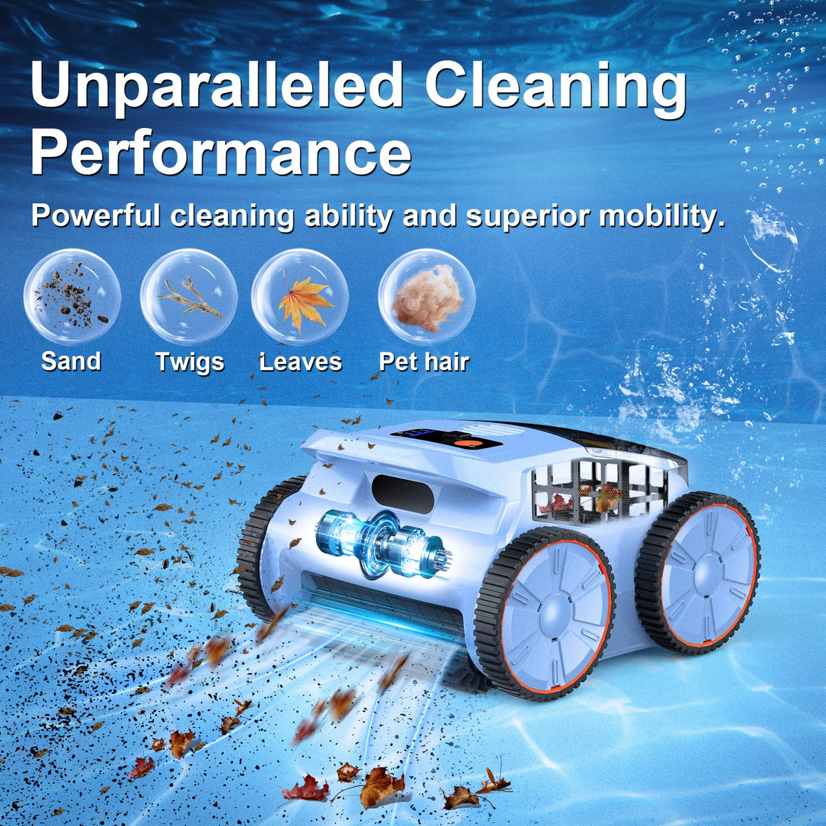 Seauto SAT20 Cordless Robotic Pool Vacuum | Automatic Pool Cleaner