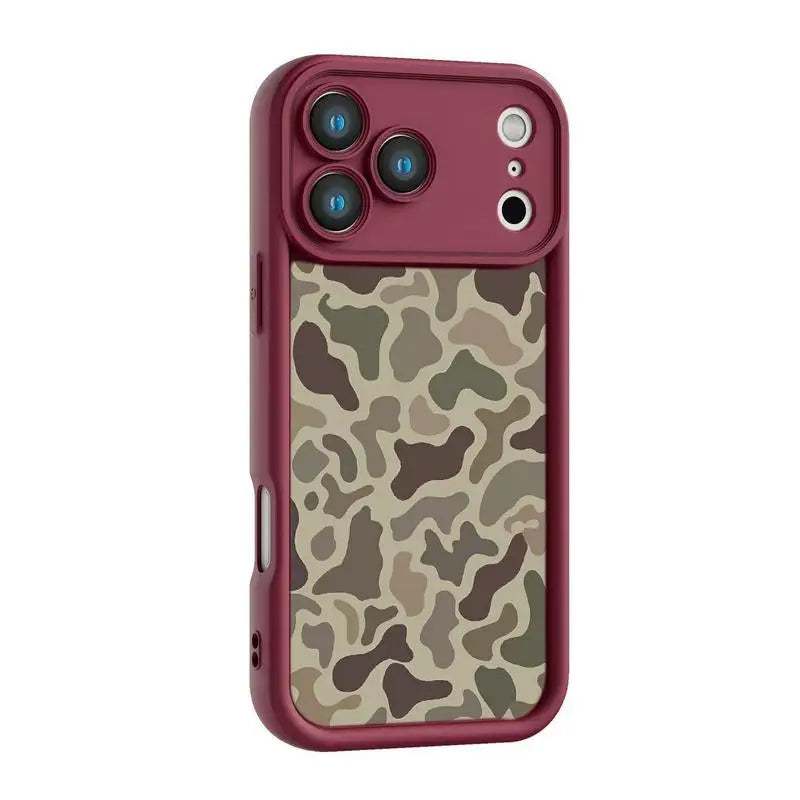 Camouflage Protective Phone Case for iPhone 11–17 Pro Models