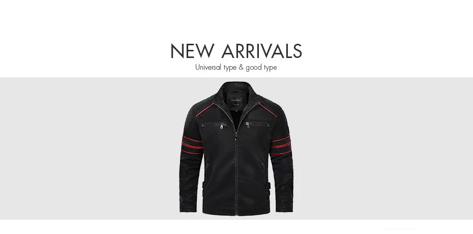 Men’s Retro Leather Moto Jacket