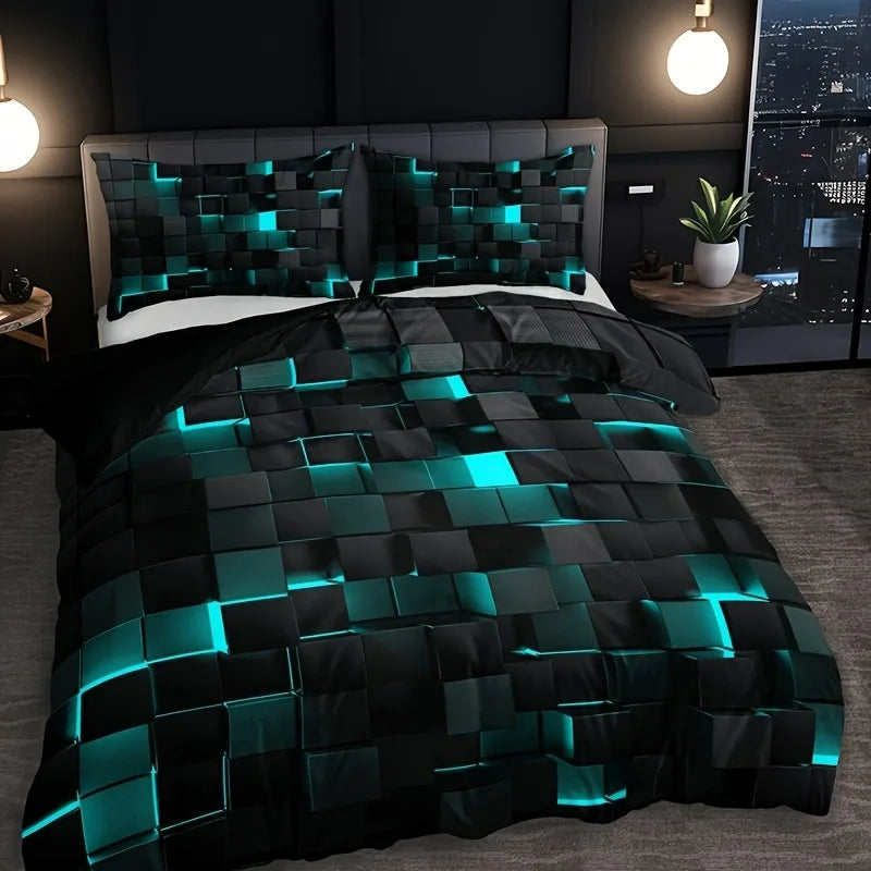 Galaxy Space Duvet Cover Bedding Set . Modern Cosmic Bedroom Collection