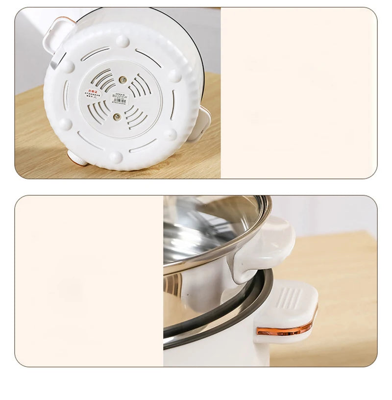 3L Portable Electric Rice Cooker 110V US Multifunctional Double Layer Pan Non-stick Cookware for Kitchen and Home Appliance