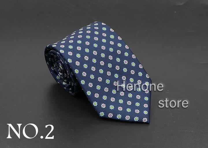 Luxury Floral & Paisley Men’s Silk Necktie .Wedding & Business Tie