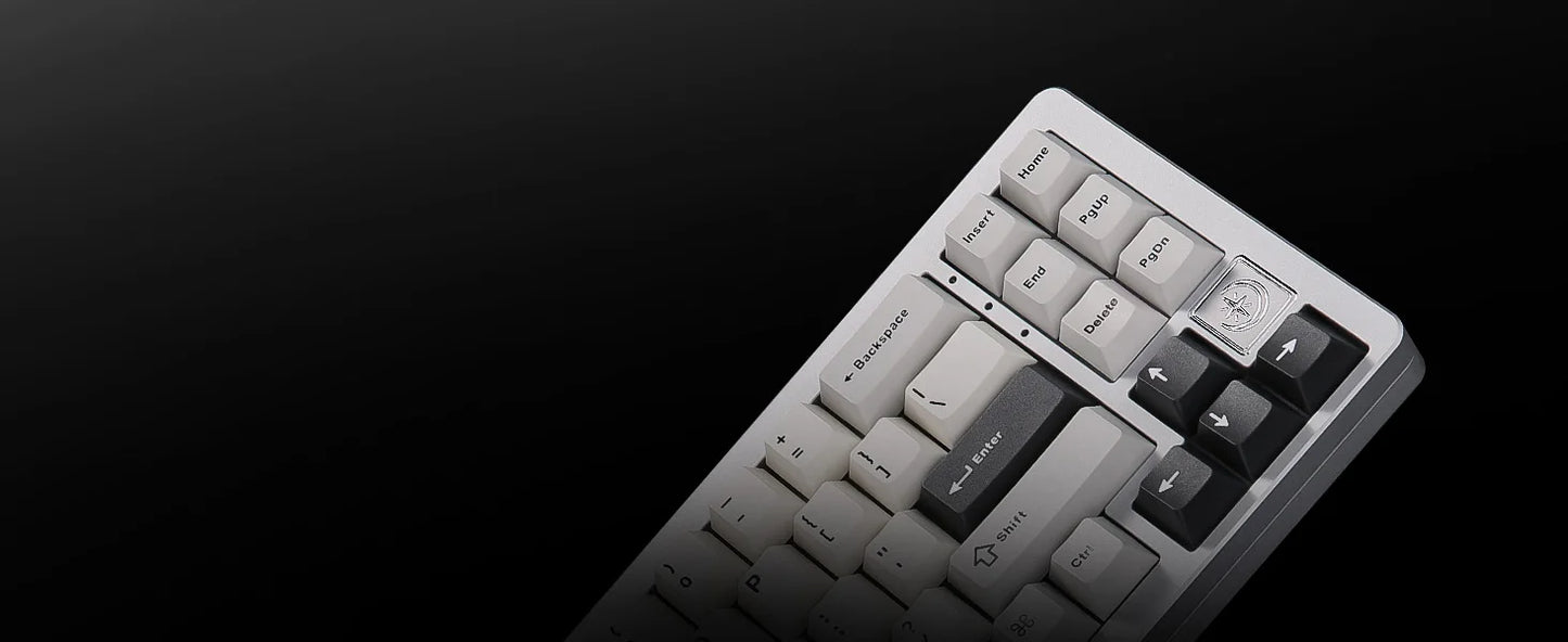 YUNZII AL71 Aluminum Mechanical Gaming Keyboard, Hot Swappable Gasket Custom RGB Wireless Keyboard, 71 Key Full CNC Study Keeb