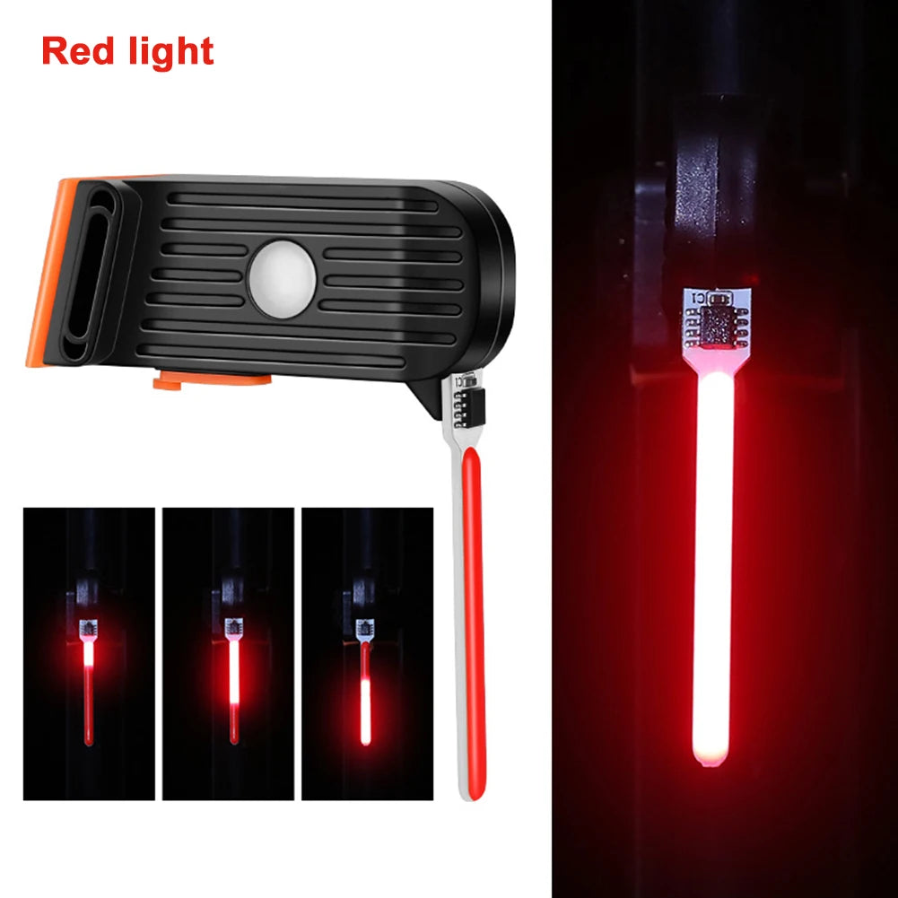 Bicycle Rear Light Running Water Pilot Lights Bicycle Taillights Night Riding Lights Safety Warning Lights Bike