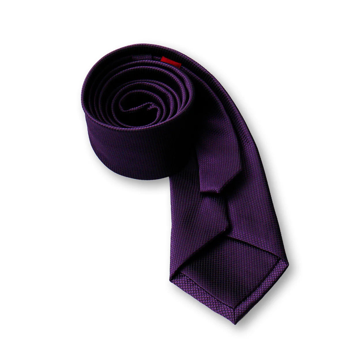 HUISHI Men’s Solid Dark Blue Waterproof Jacquard Necktie | 6cm Slim Business & Wedding Tie