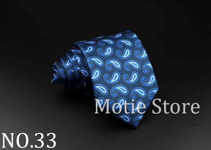 51 Styles Men's Silk Ties Jacquard Striped Plaid Floral Necktie Accessories Daily Wear Shirt Suit Cravat Wedding Party Gift