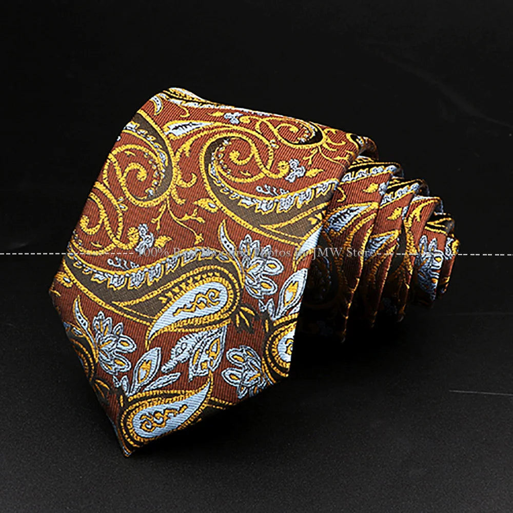 Luxury Paisley Men’s Business Necktie . Wedding & Formal Tie