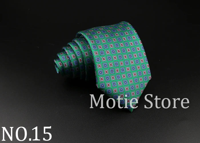 51 Styles Men's Silk Ties Jacquard Striped Plaid Floral Necktie Accessories Daily Wear Shirt Suit Cravat Wedding Party Gift