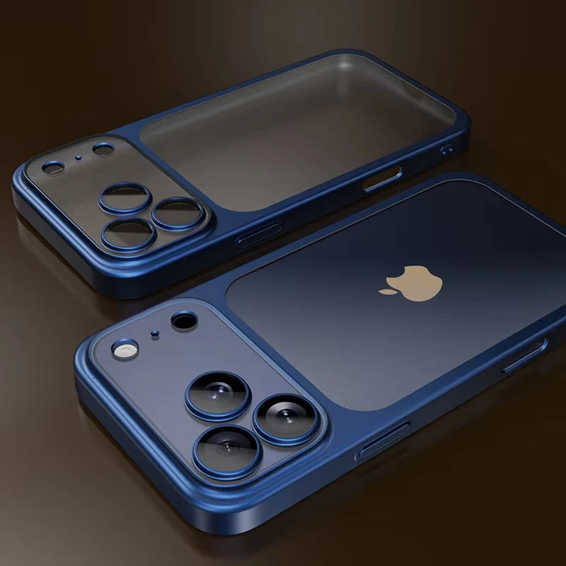 Luxury Clear Matte Phone Case with Camera Protection