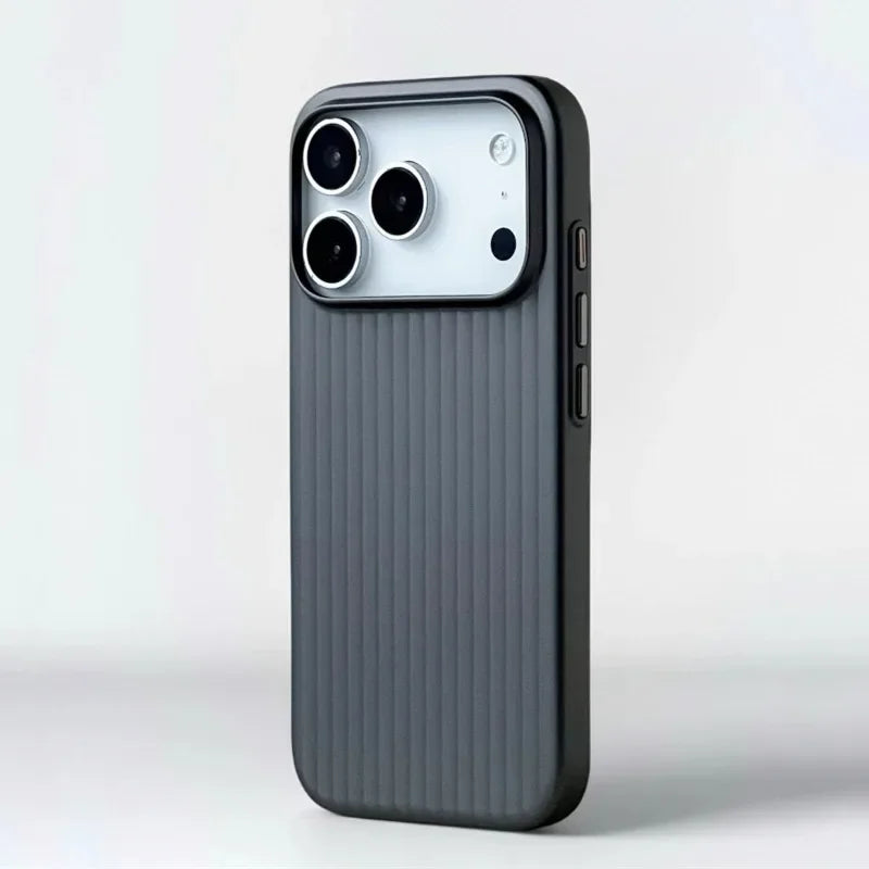 Luxury Stripes Metallic Paint Armor Phone Case for iPhone Samsung