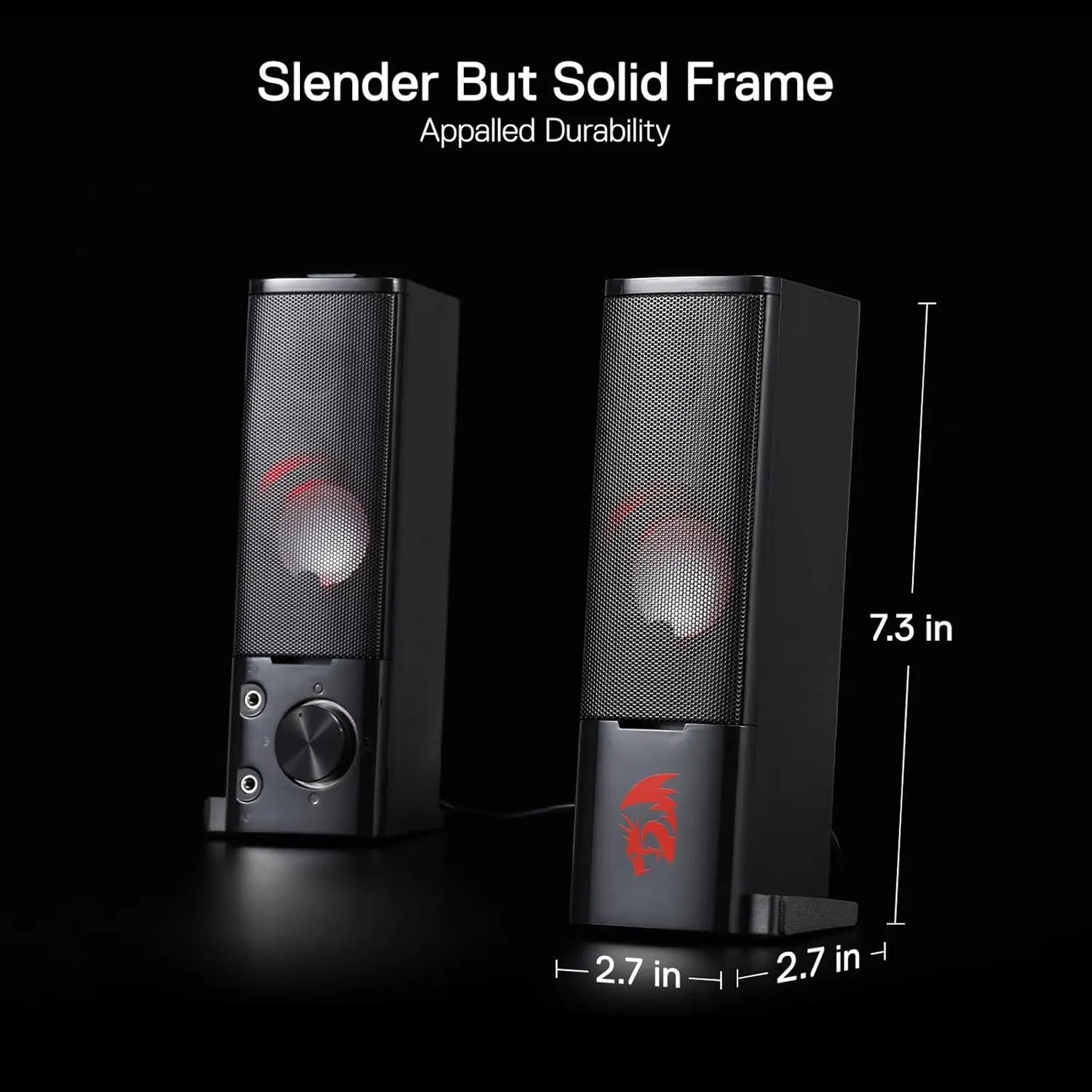 Redragon GS550 PC Gaming Speakers 2.0 Desktop Stereo Sound System with Volume Control