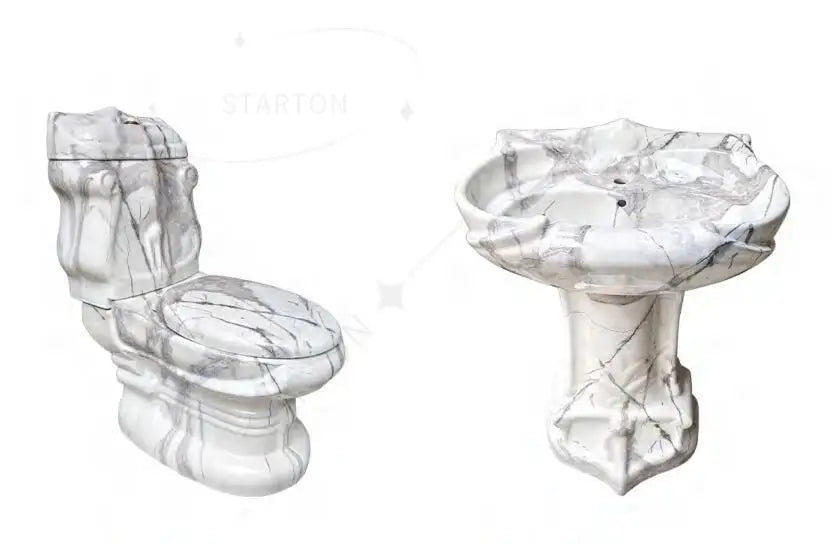 Luxury Gold Electroplated One-Piece Ceramic Toilet . Modern Designer Bathroom Fixture