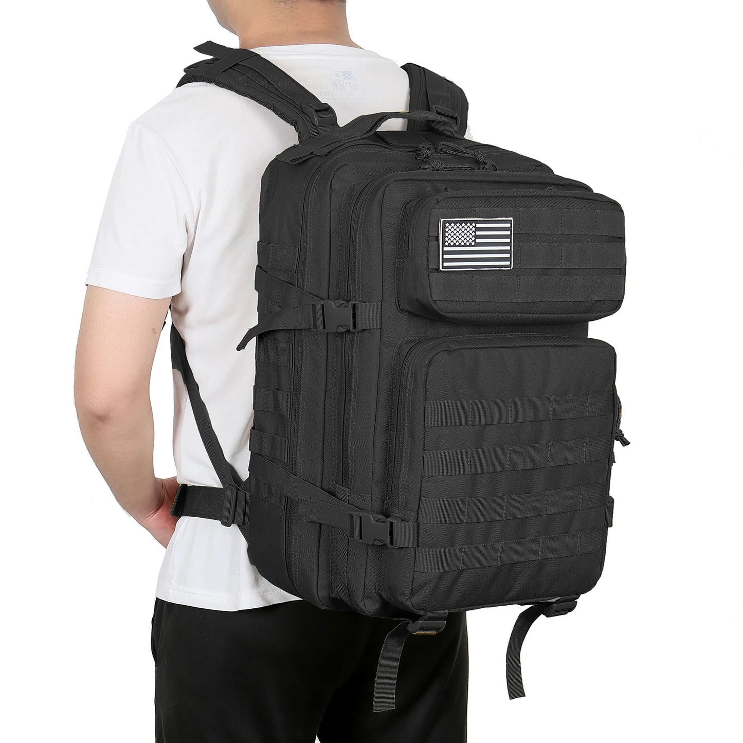 45L Tactical Hiking Backpack – Large Capacity 3-Day Outdoor Adventure Pack