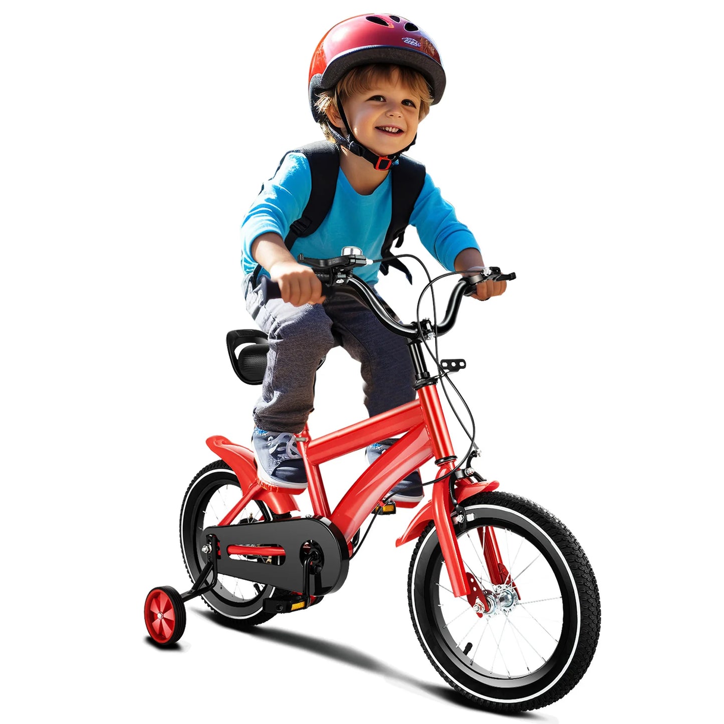 14 Inch Children’s Bicycle with Training Wheels .Kids Bike for Ages 2–5, Adjustable Seat & Handlebars, Boys & Girls