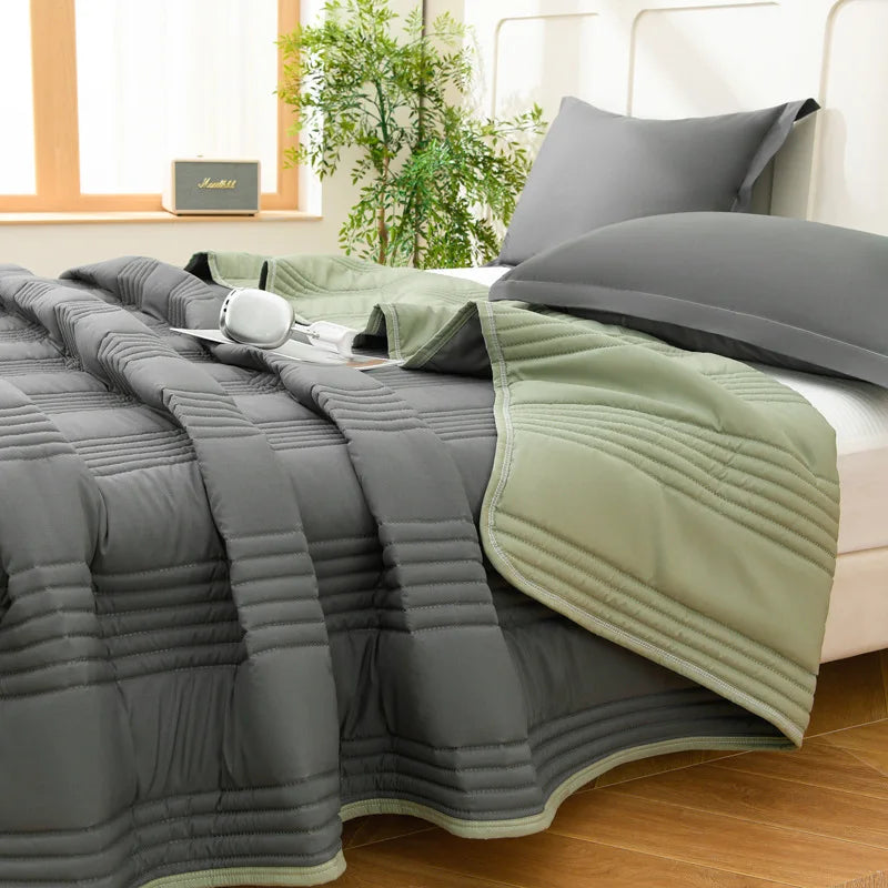 Elegant Solid Color Quilted Bedspread Set