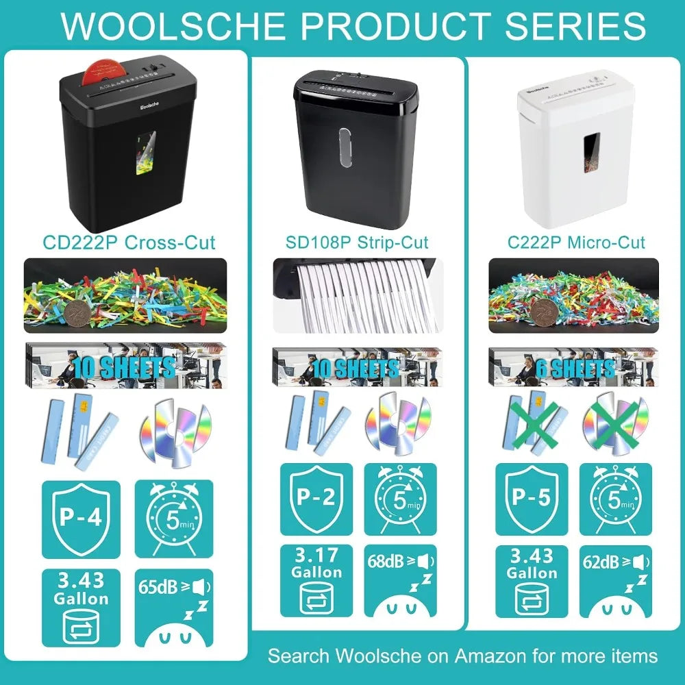 10-Sheet Cross-Cut Paper Shredder with 3.48-Gallon Wastebaske