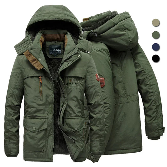 Men’s Winter Fleece Lined Outdoor Parka Jacket